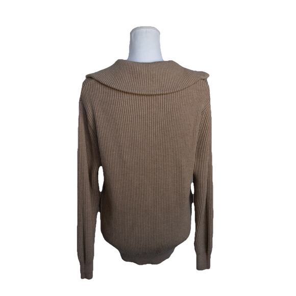 Zara Tan Ribbed Sweater - Picture 2 of 4
